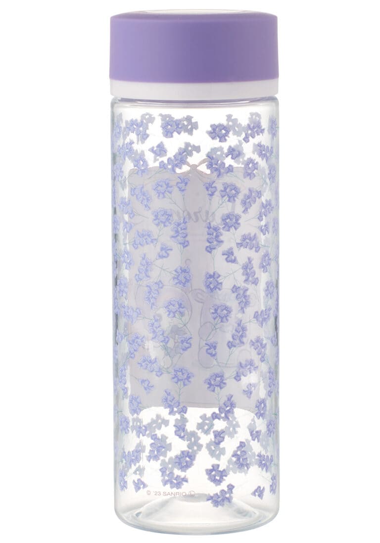 Water Bottle | Sanrio | Kuromi (Floral Wreath)