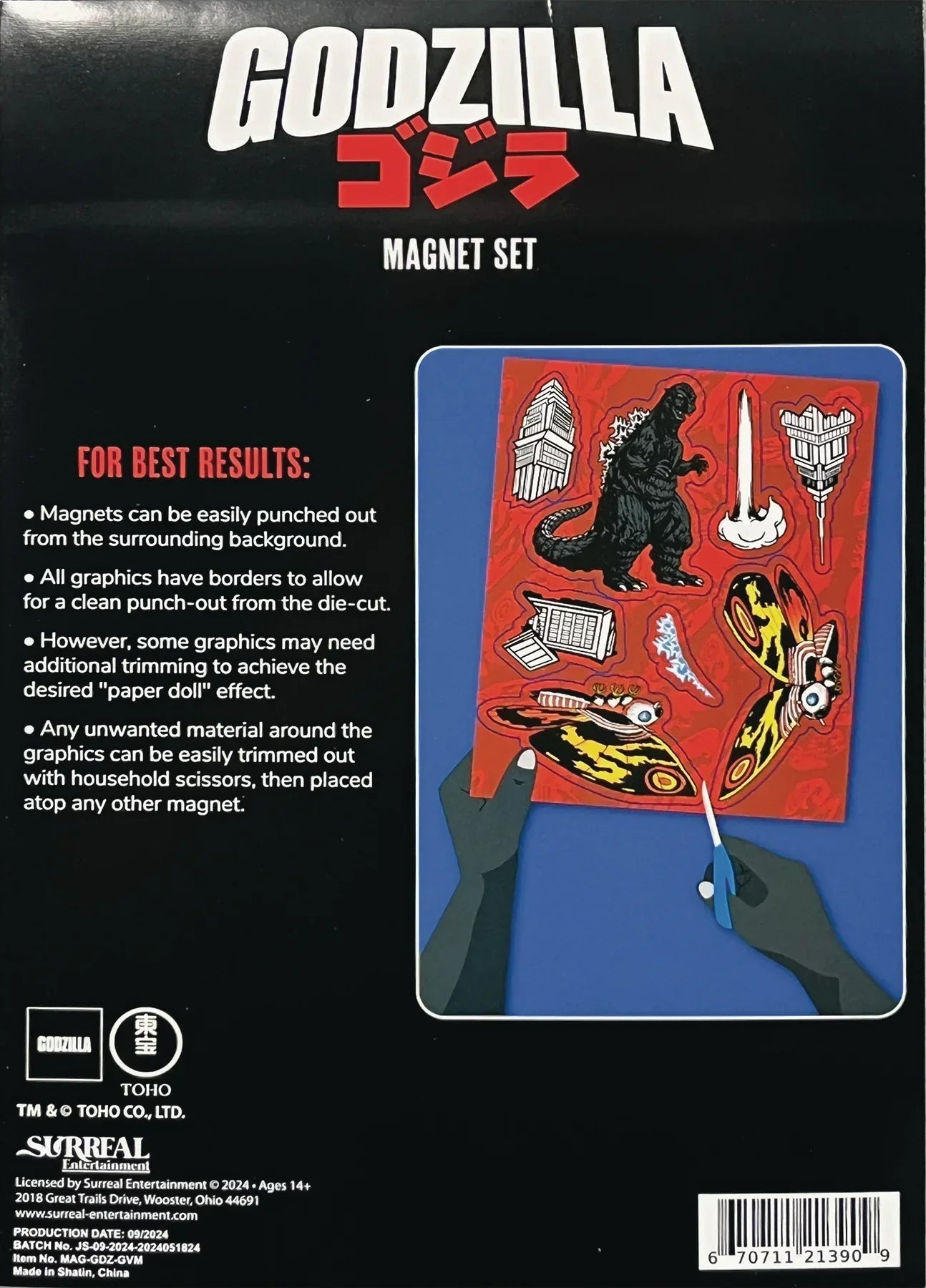 Magnet | Godzilla | Die Cut Magnet Surreal Entertainment