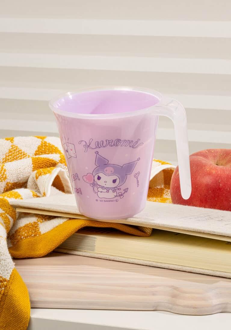 Melamine Cup w/ Handle | Sanrio | Kuromi (Heart) Kitchenware Skater