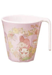 Melamine Cup w/ Handle | Sanrio | My Melody (Flowers) - Anime Island CA