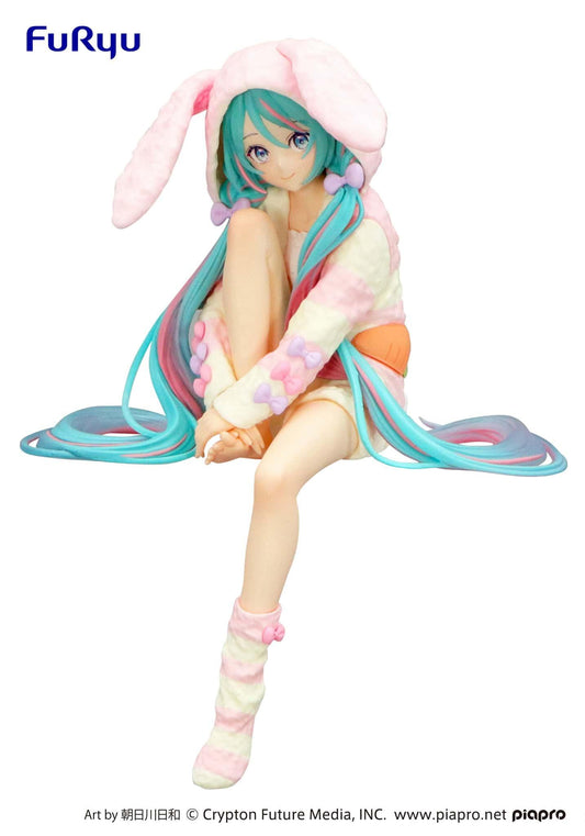 Figure | Hatsune Miku | Rabbit Ear Hood Pajama | FuRyu Noodle Stopper