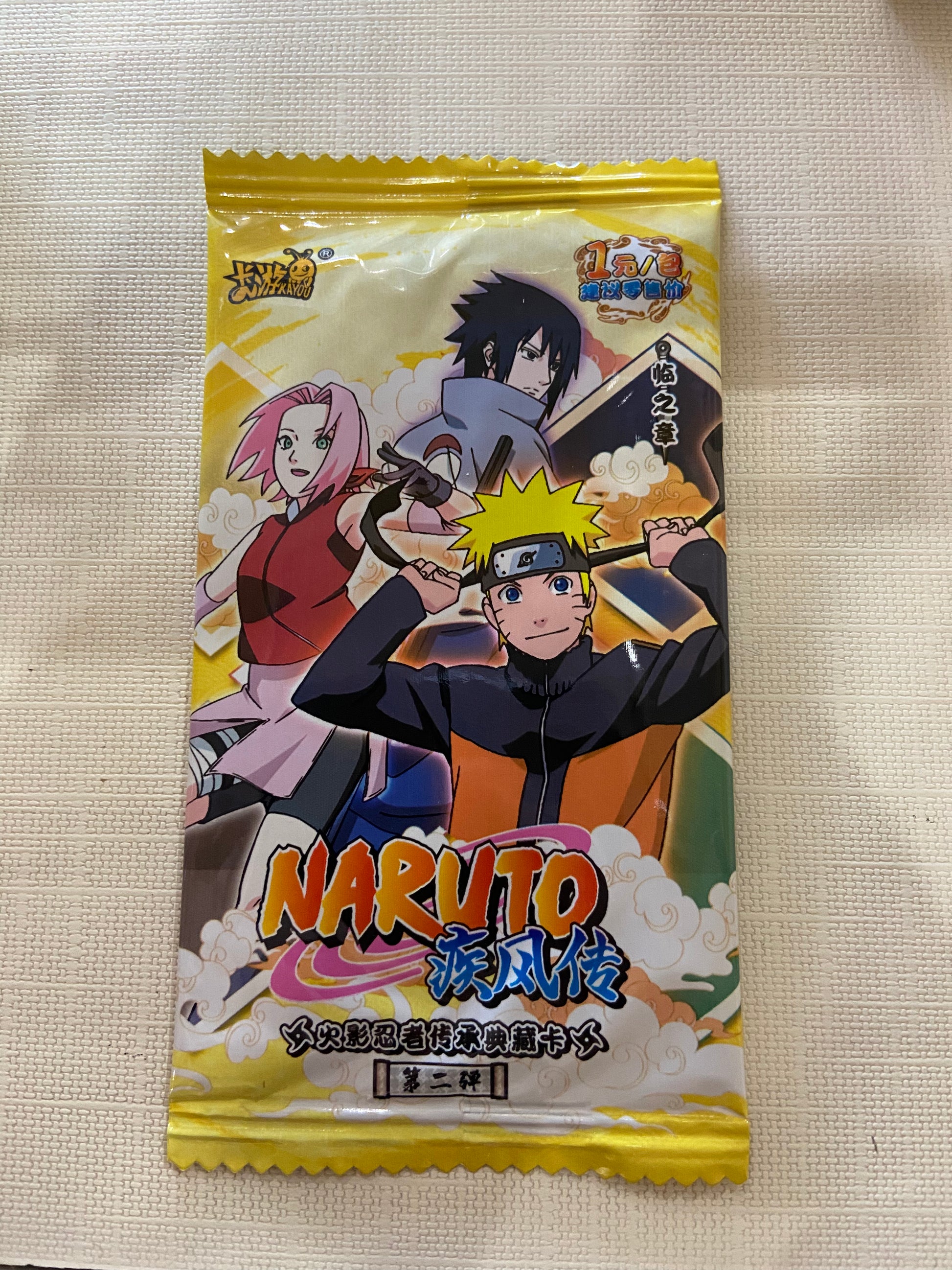 Naruto Cards T1W2 Yellow - Anime Island CA