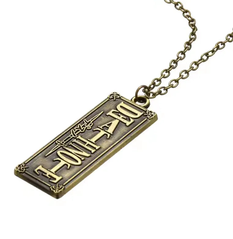 Necklace | Death Note Logo Necklaces Anime Island CA