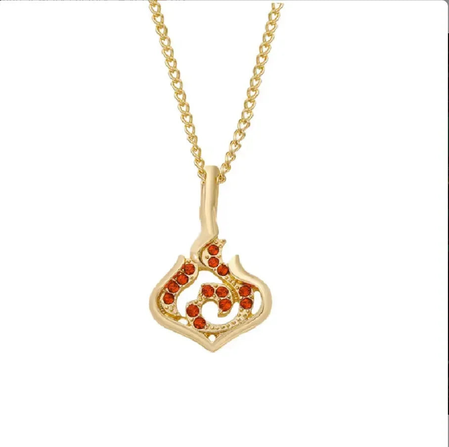Necklace | Genshin Impact | Gold Color Necklaces Anime Island CA