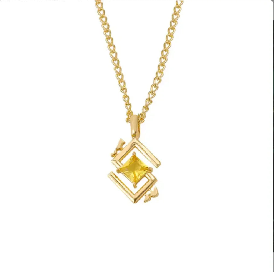 Necklace | Genshin Impact | Gold Color Necklaces Anime Island CA