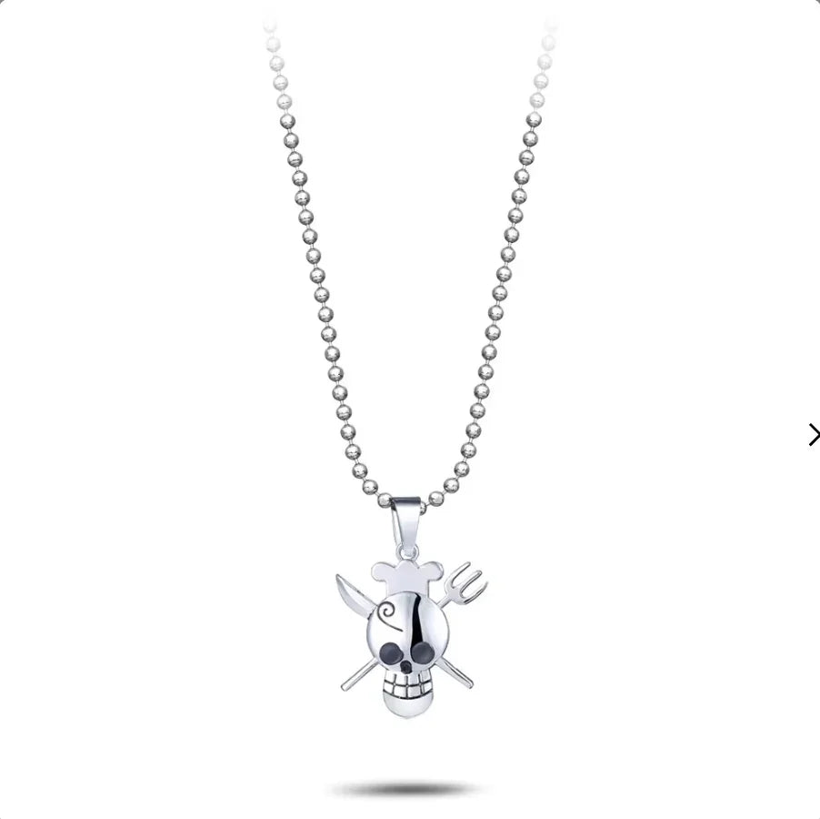 Necklace | One Piece | Sanji Logo Necklaces Anime Island CA
