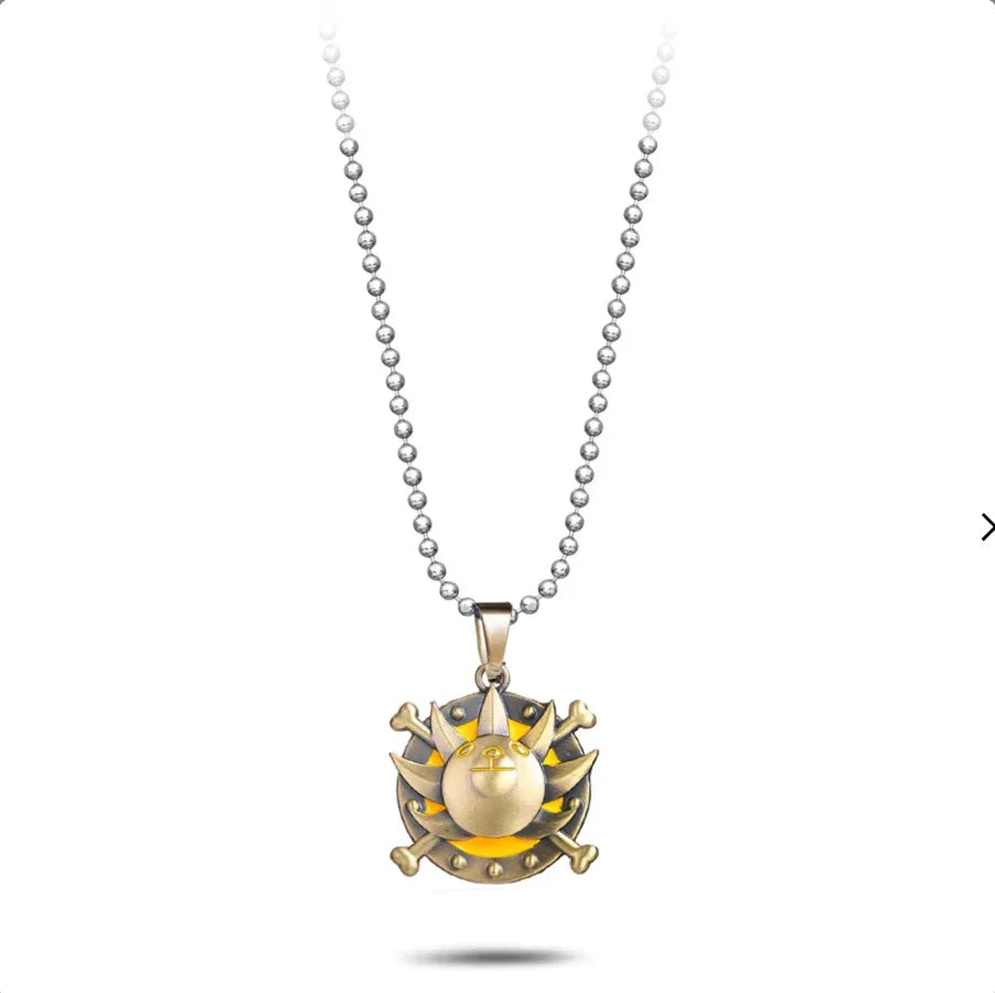 Necklace | One Piece | Thousand Sunny Logo Necklaces Anime Island CA