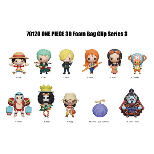 3D Foam Bag Clip | One Piece | Series 3