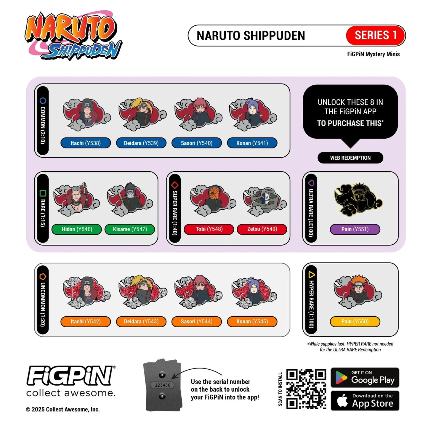 Pin | Figpin | Naruto | Naruto Shippuden | Mystery Minis Pins Figpin