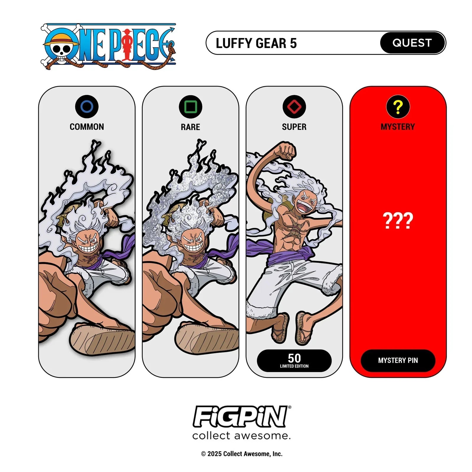 Pin | Figpin | One Piece | Luffy | Quest Pins Figpin