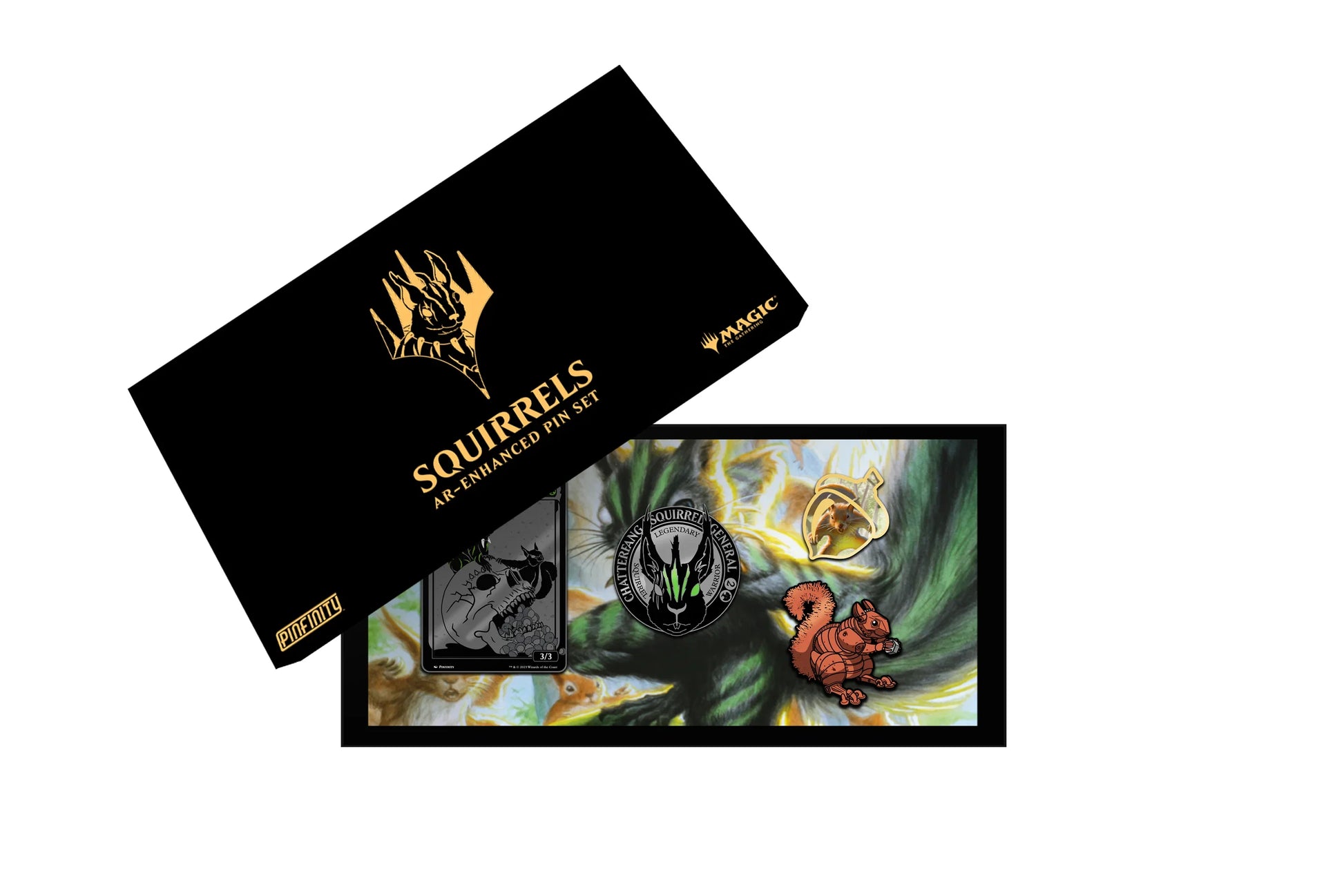 Pin | Magic: The Gathering | Squirrel Collection 4pc Set Pins Diamond