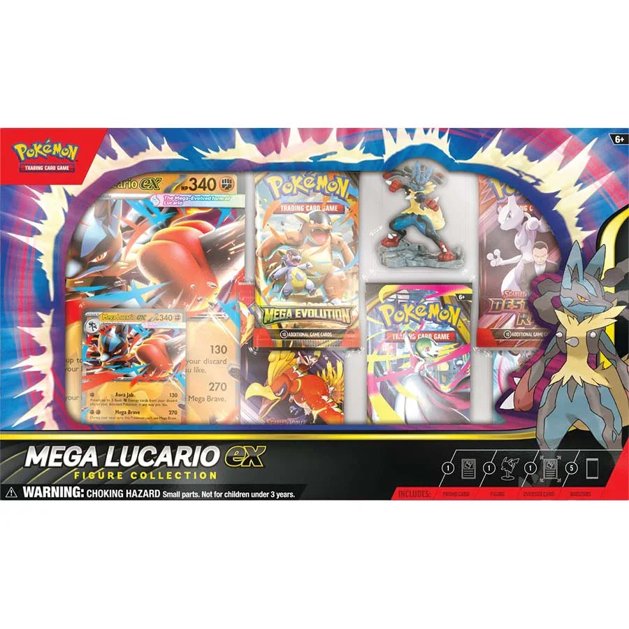Pokemon | TCG: Mega Evolutions | Mega Lucario Figure Collection Cards Pokemon Company Int