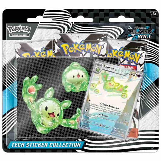 Pokémon | TCG: S & V: Black Bolt | Three-Pack Tech Sticker Collection
