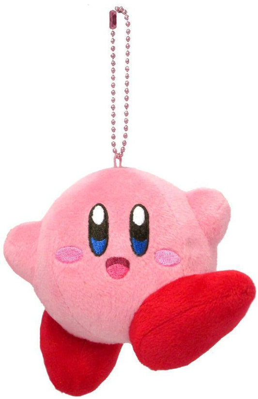 Plush Keychain | Kirby's Adventure All Star Collection | Kirby Jumping Pose Dangler 3.5" Plush Keychain JBK