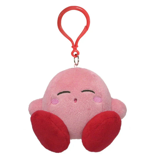 Plush Keychain | Kirby's Adventure All Star Collection | Kirby Sleeping Pose Dangler 3.5" Plush Keychain JBK
