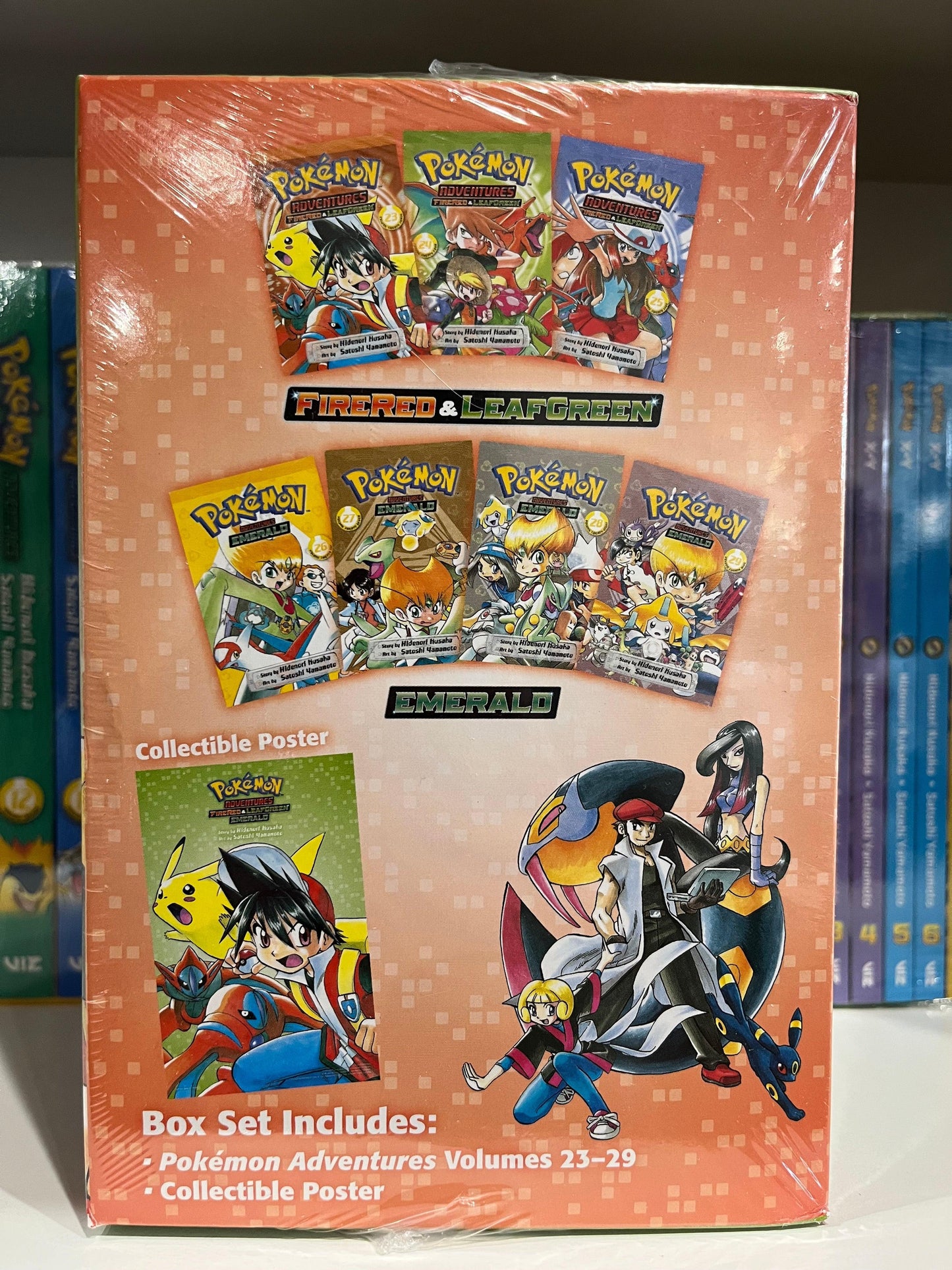 Pokémon Adventures v. 23-29 FireRed & LeafGreen Emerald Graphic Novel Box Set - Anime Island CA