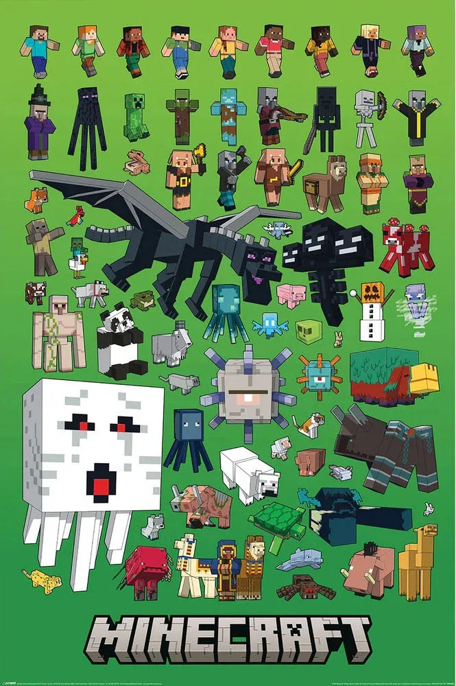 Poster | Minecraft | Character Montage Poster Studio B