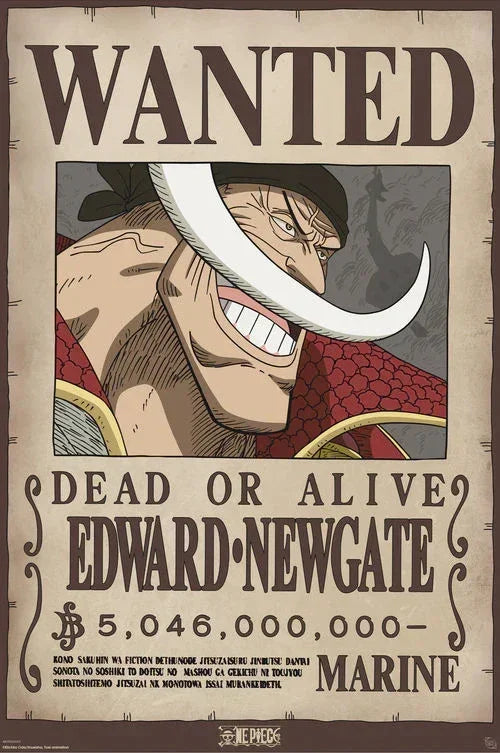 Poster | One Piece | Edward Newgate Wanted Poster Studio B