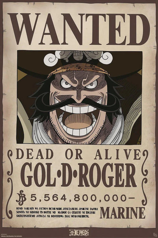 Poster | One Piece | Gol D. Roger Wanted Poster Studio B