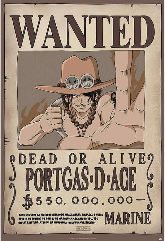 Poster | One Piece | Portgas D. Ace Wanted Poster Studio B