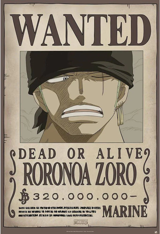 Poster | One Piece | Roronoa Zoro Wanted Poster Studio B