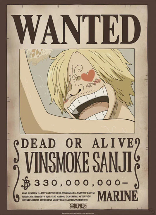 Poster | One Piece | Vinsmoke Sanji Wanted Poster Studio B