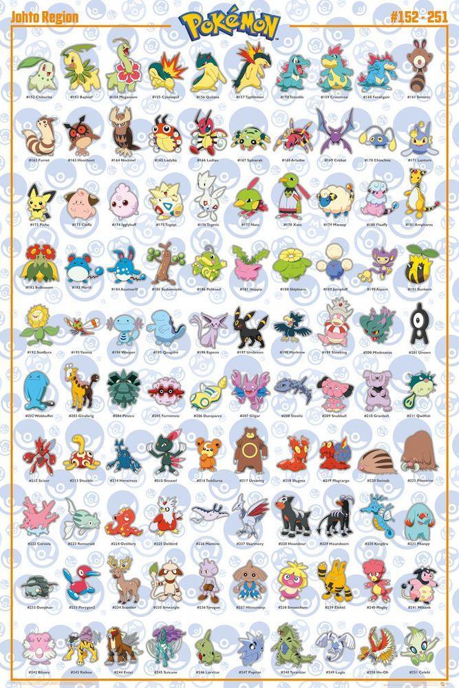 Poster | Pokémon | Johto Poster Studio B