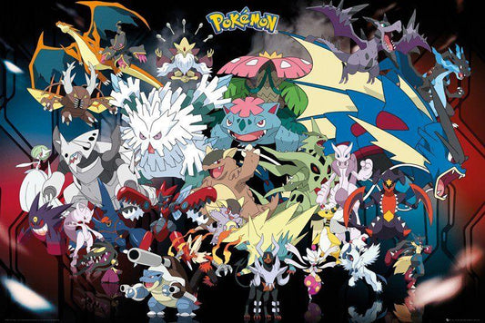 Poster | Pokémon | Mega Evolutions Poster Studio B