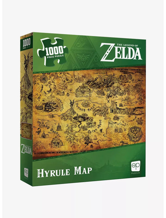 Puzzle | Legend of Zelda | Hyrule Map | 1000 Pcs Games & Puzzles USAOPOLY