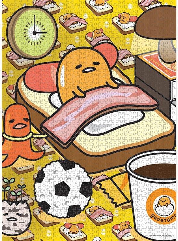 Puzzle | Sanrio | Gudetama - Work From Bed | 1000 pcs Games & Puzzles USAOPOLY