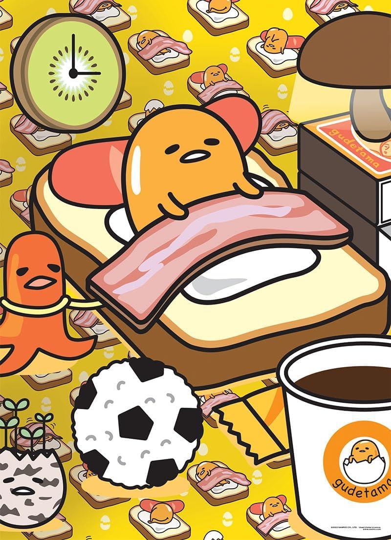 Puzzle | Sanrio | Gudetama - Work From Bed | 1000 pcs Games & Puzzles USAOPOLY
