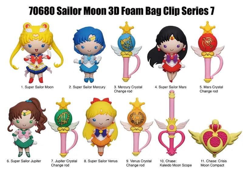 CLIP DE BOLSA 3D SAILOR MOON SERIE 6