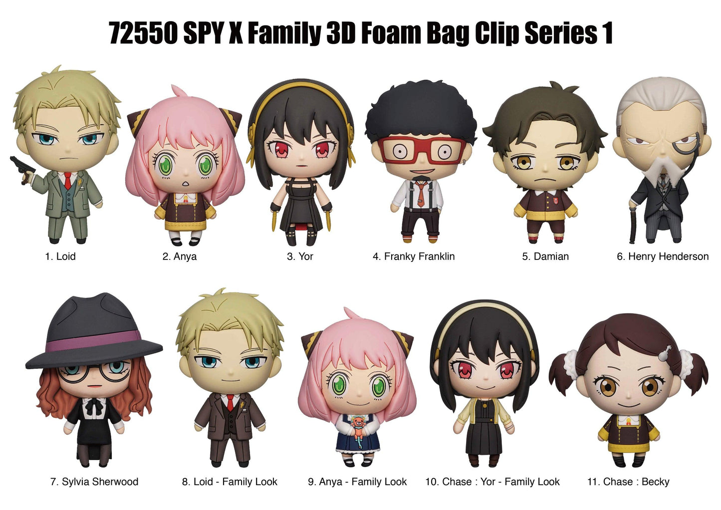 Spy X Family 3D Foam Bag Clip Series 1 - Anime Island CA