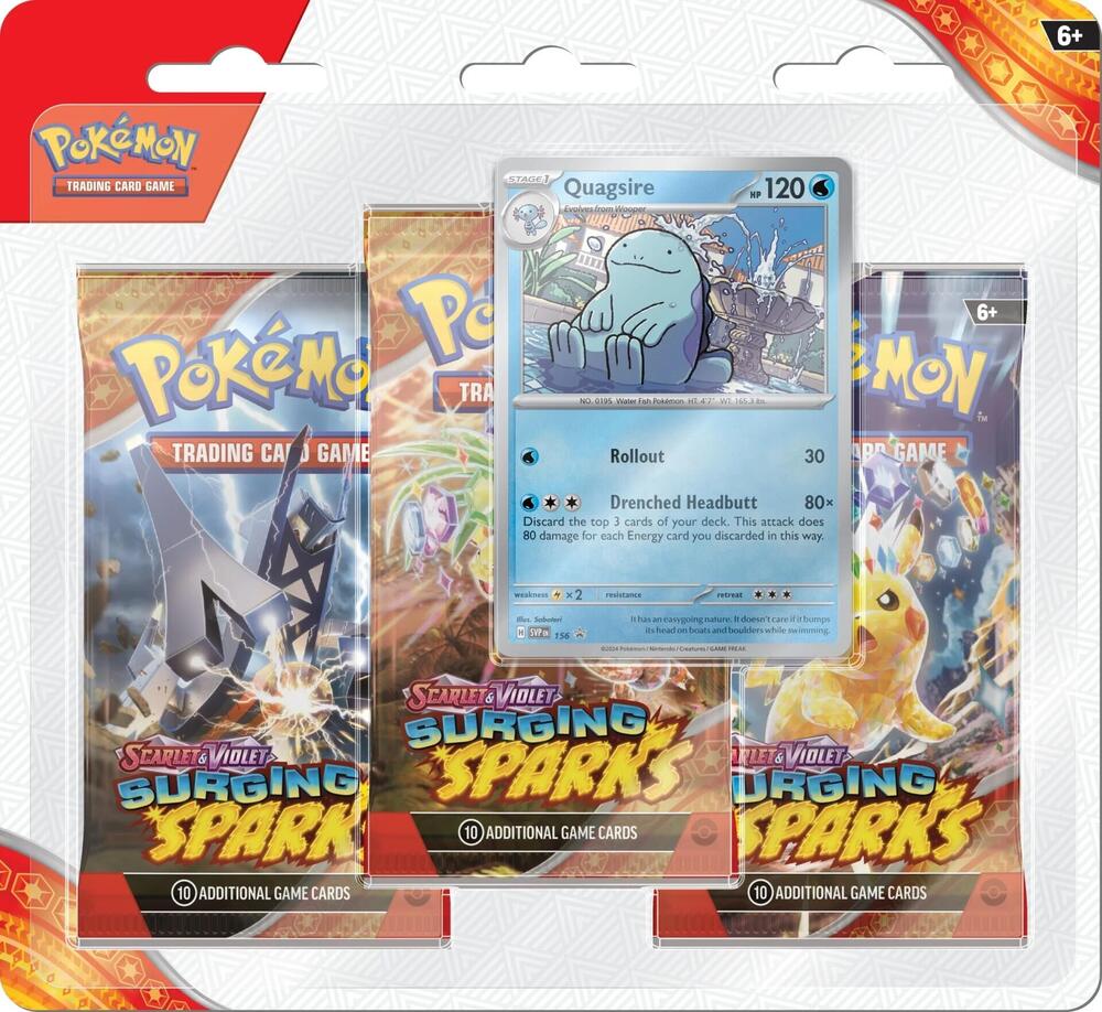 Pokémon | TCG: Scarlet & Violet: Surging Sparks (SV08) | Booster Blister (3 packs)