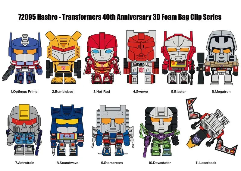 3D Foam Bag Clip | Transformers | 40th Anniversary