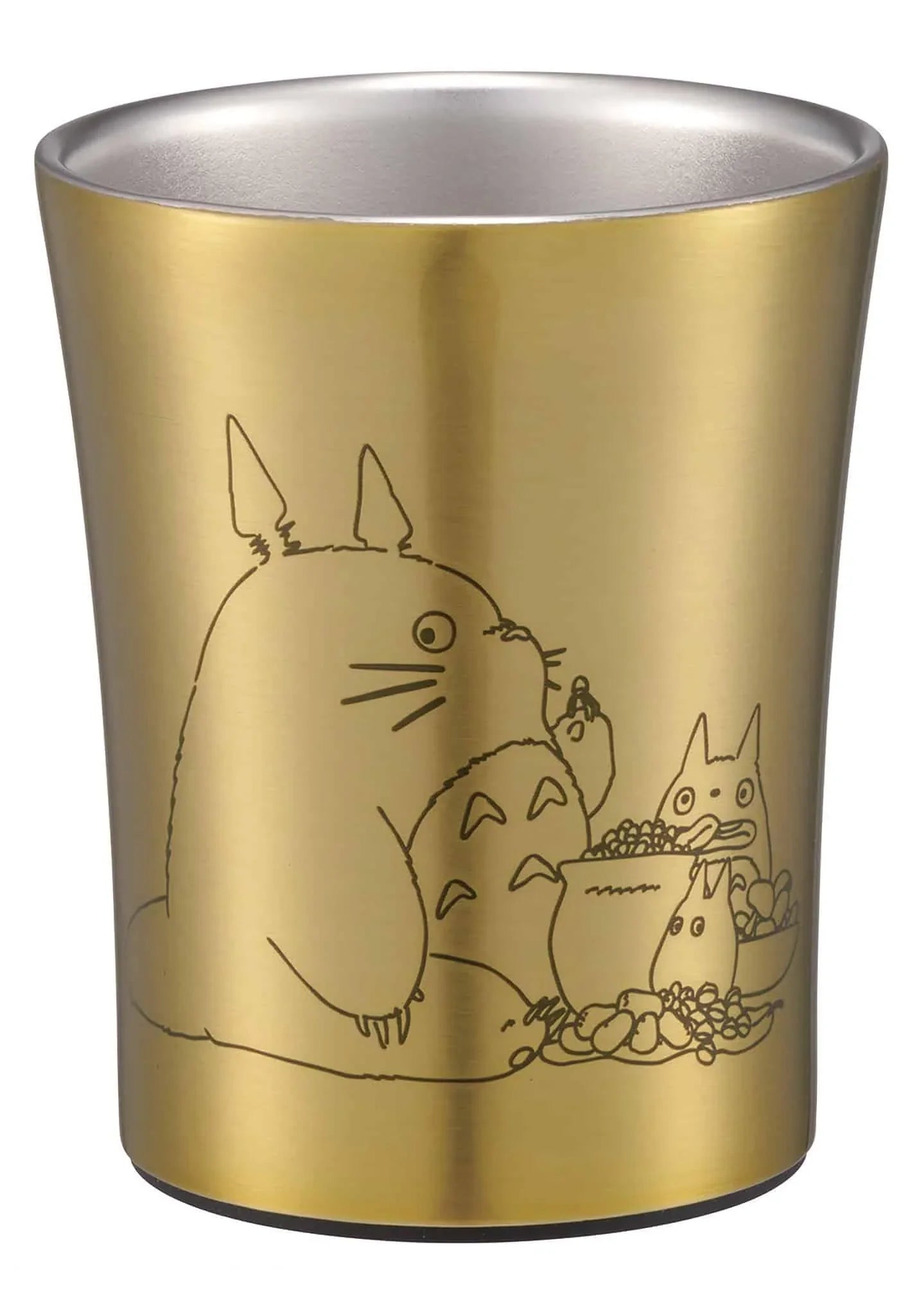 Tumbler | Studio Ghibli | My Neighbor Totoro | Tree Nuts (Gold) | Stainless Steel | 250 ml. Kitchenware Skater