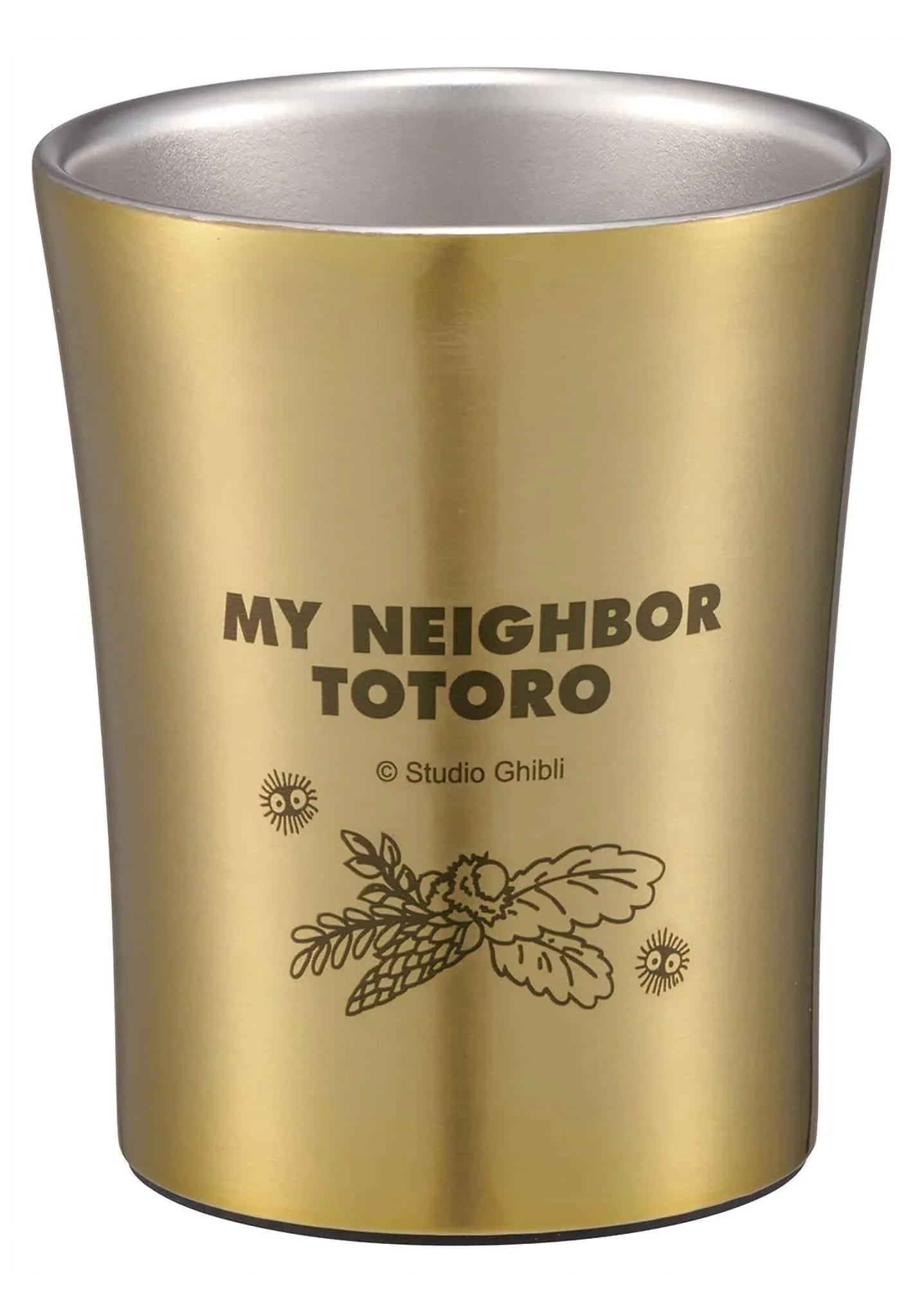 Tumbler | Studio Ghibli | My Neighbor Totoro | Tree Nuts (Gold) | Stainless Steel | 250 ml. Kitchenware Skater