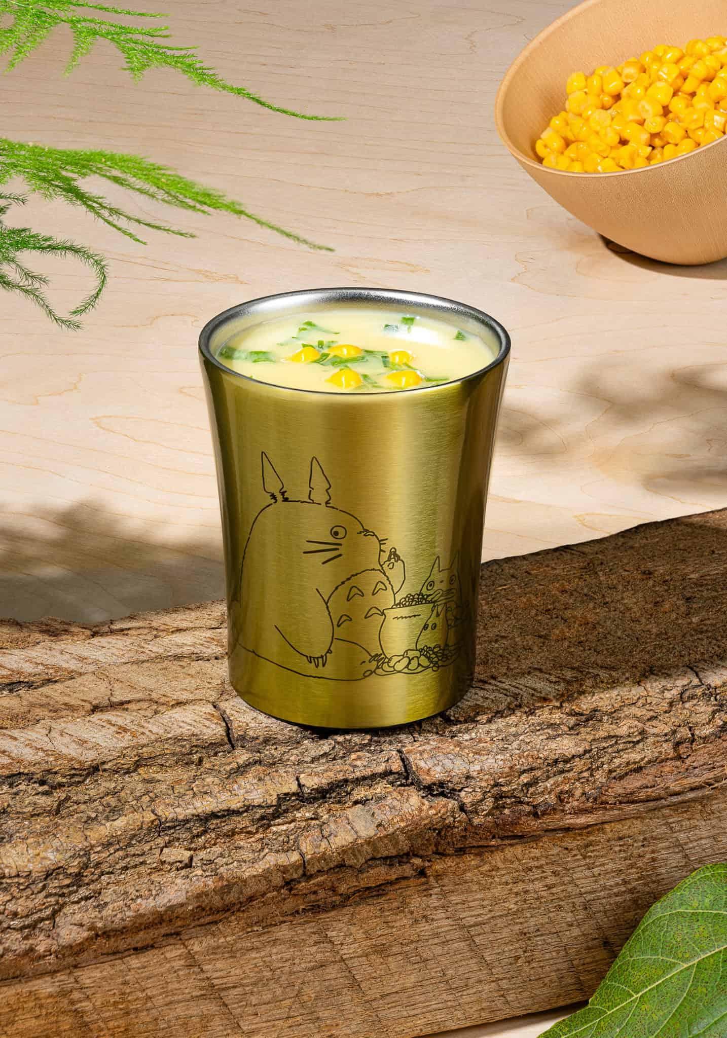 Tumbler | Studio Ghibli | My Neighbor Totoro | Tree Nuts (Gold) | Stainless Steel | 250 ml. Kitchenware Skater