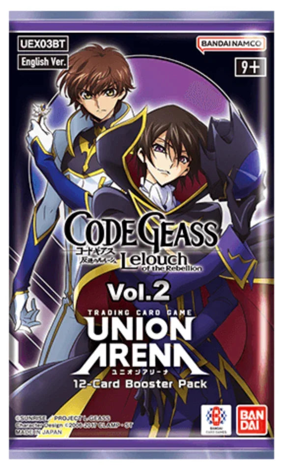 code geass union arena booster box Union Arena Code Code Geass: LeLouch of the Rebellion Booster Box English Version