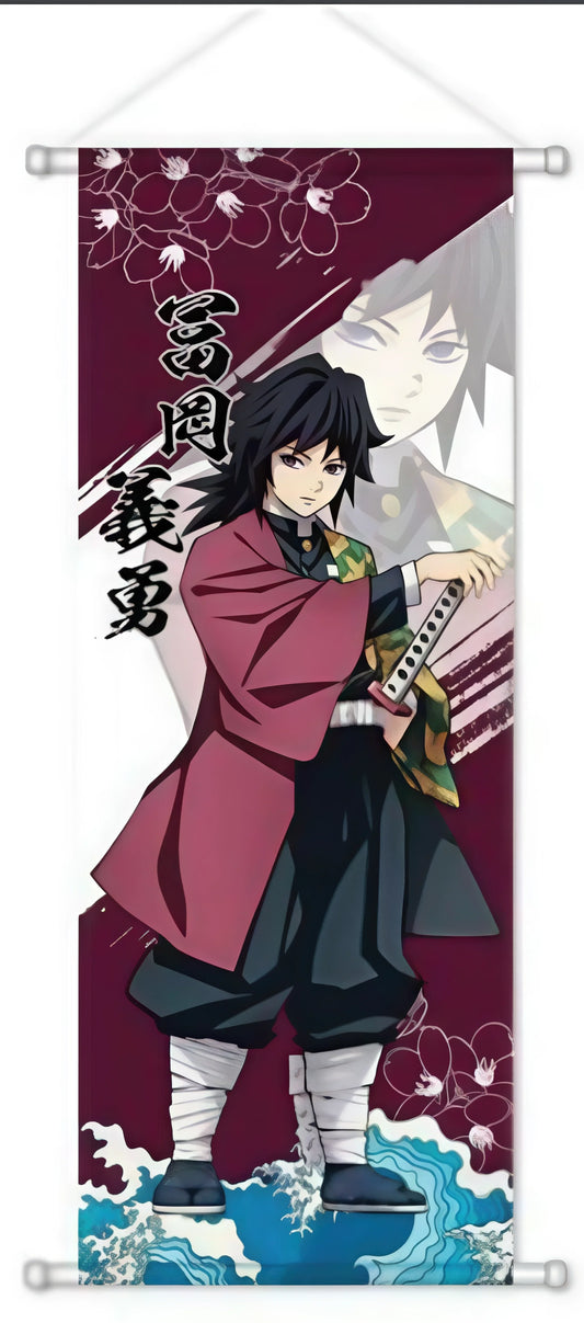Wall Scroll | Demon Slayer: Kimetsu no Yaiba | Giyu Tomioka A Wall Scroll Anime Island CA