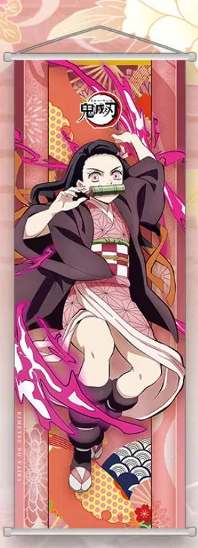 Wall Scroll | Demon Slayer: Kimetsu no Yaiba | Nezuko Kamado C - Fierce Wall Scroll Anime Island CA