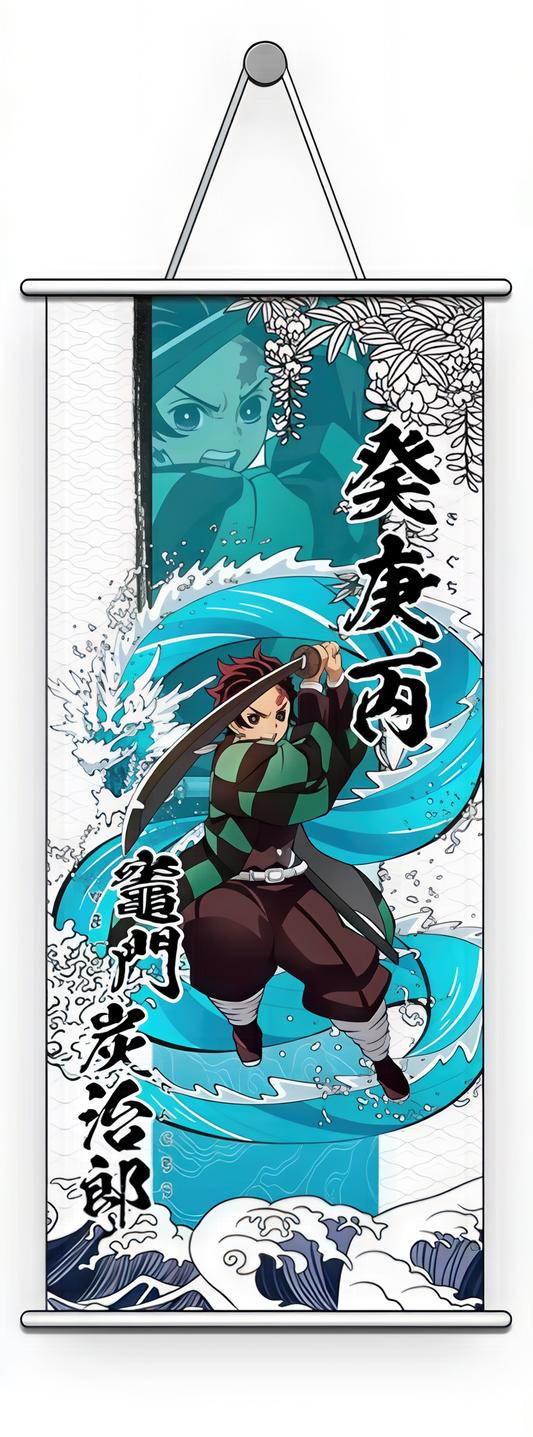 Wall Scroll | Demon Slayer: Kimetsu no Yaiba | Tanjiro Kamado Water