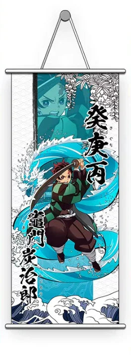 Wall Scroll | Demon Slayer: Kimetsu no Yaiba | Tanjiro Kamado Water Wall Scroll Anime Island CA