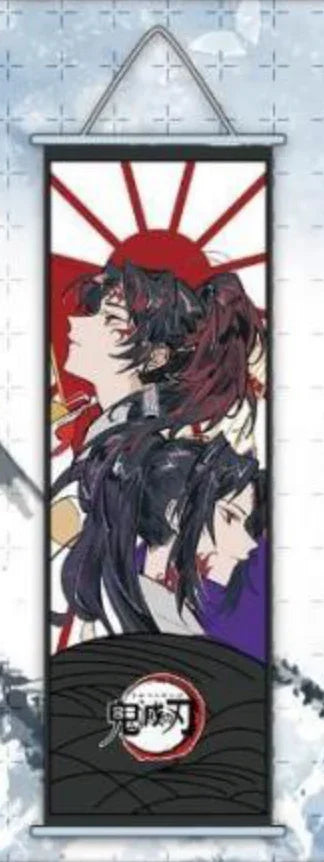 Wall Scroll | Demon Slayer: Kimetsu no Yaiba | Yoriichi & Michikatsu Tsugikuni Wall Scroll Anime Island CA