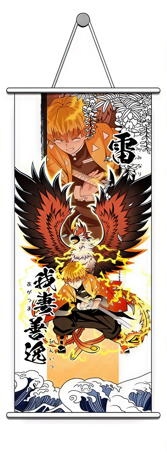 Wall Scroll | Demon Slayer: Kimetsu no Yaiba | Zenitsu Agatsuma