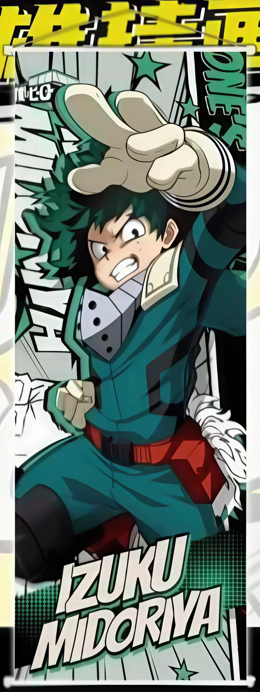 Wall Scroll | My Hero Academia | Izuku Midoriya Wall Scroll Anime Island CA