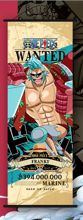 Wall Scroll | One Piece | Franky | Wanted