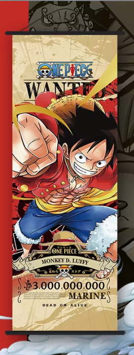 Wall Scroll | One Piece | Luffy | Wanted