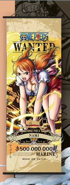 Wall Scroll | One Piece | Nami | Wanted