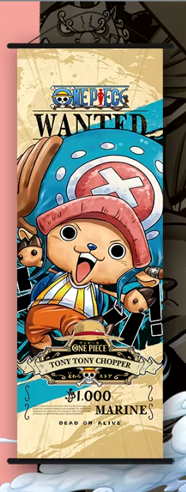 Wall Scroll | One Piece | Tony Tony Chopper | Wanted